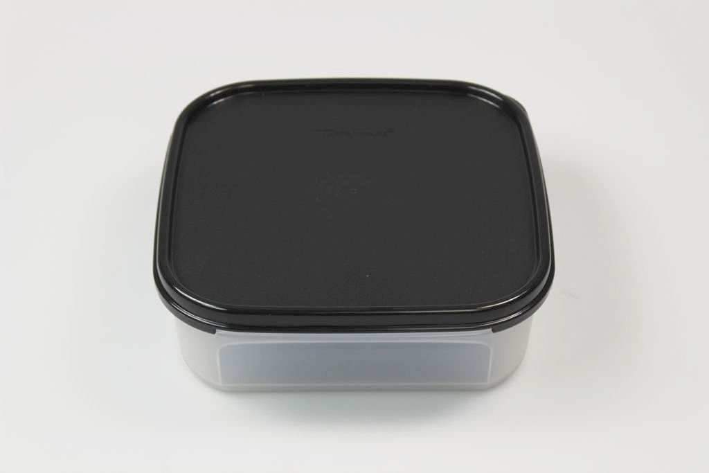 TUPPERWARE Vorratsdose Eidgenosse 1,2 L schwarz Quadratisch + SPÜLTUCH