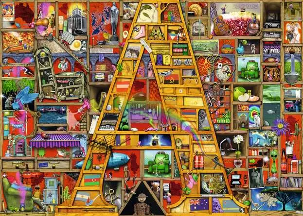 Puzzle 1000 Teile - Awesome Alphabet "A"