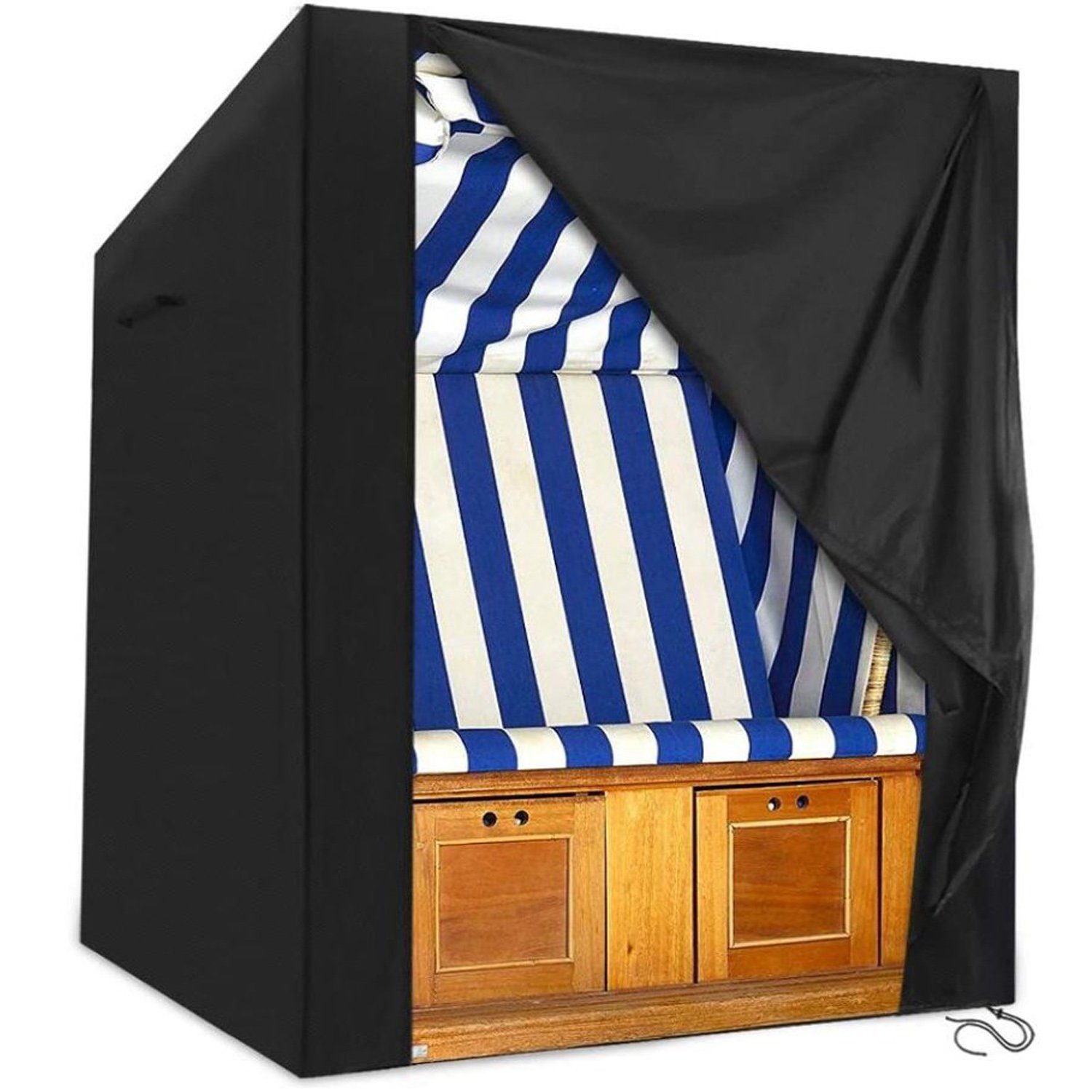Einemgeld Strandkorb-Schutzhülle 135*105*175 - Premium Strandkorb Schutzhülle winterfest 600D Oxford (Stuhl-Schutzhülle), Rollenbezug 135x105x175/140 cm