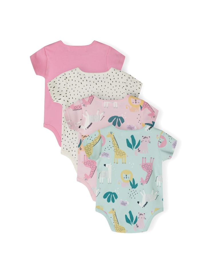 Minoti 4er. Set: Kurzarmbody 24babypack6 in lila günstig kaufen