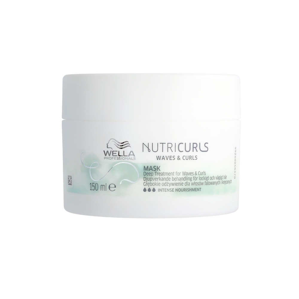 Wella Nutricurls Masque anti-frisottis pour cheveux ondulés et bouclés Masque