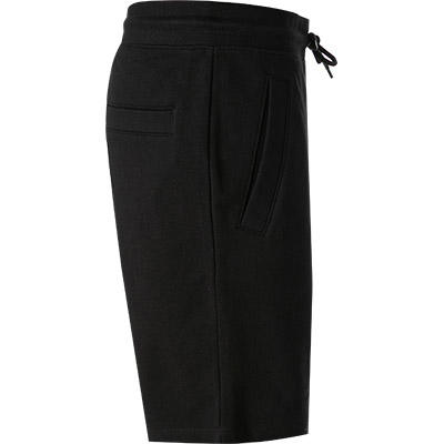 HUGO, Sweatshorts, Baumwolle, schwarz