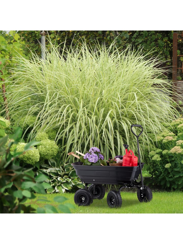 relaxdays Gartenwagen in Schwarz - 250 kg günstig kaufen onesize