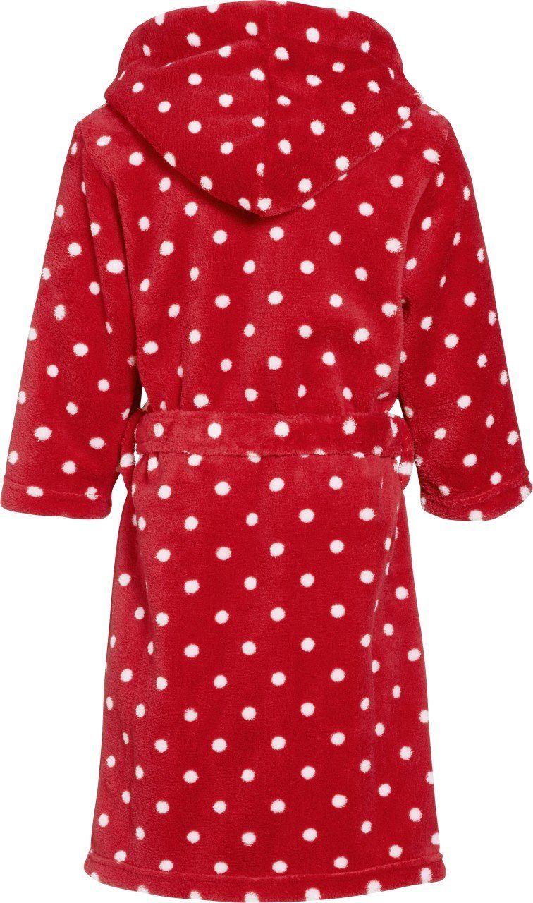 Playshoes Kinderbademantel Fleece-Bademantel Punkte