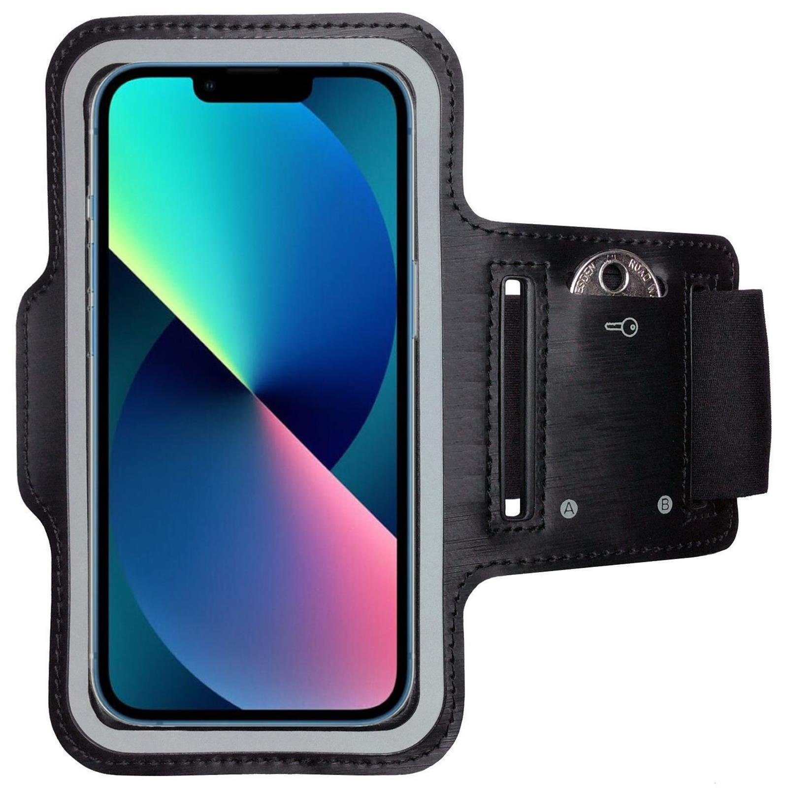 CoverKingz Handyhülle Sportarmband für Apple iPhone 13 Handy Fitness Hülle Armband Laufhülle, Sport Schutzhülle Schlüsselfach Handyhülle Jogging Schutztasche Etui