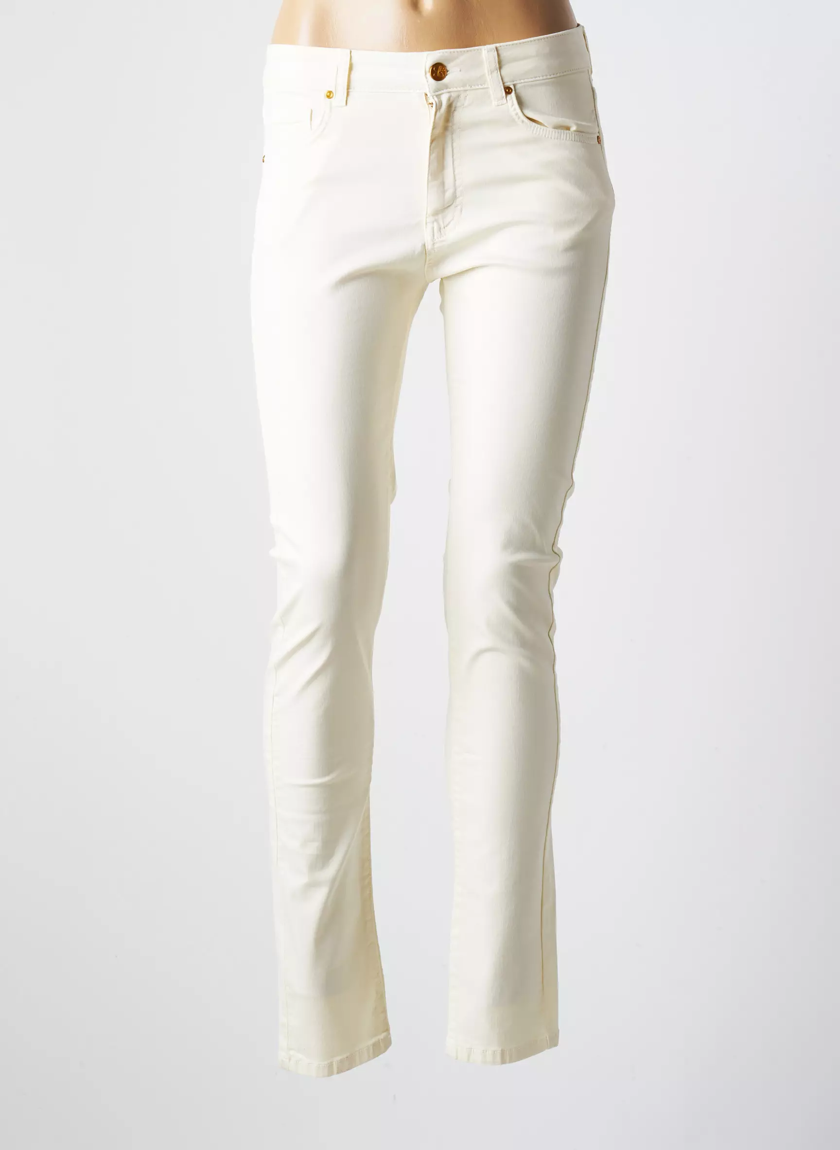 Le Petit Baigneur Pantalons Slim Femme couleur beige