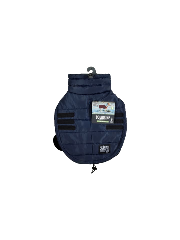 dynamic24 Hunde Mantel Jacke Winterjacke  in Blau günstig kaufen