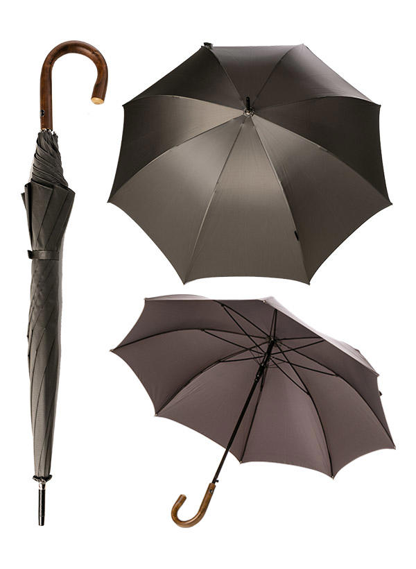 bugatti, Regenschirm, Automatik handgefertigt, grau