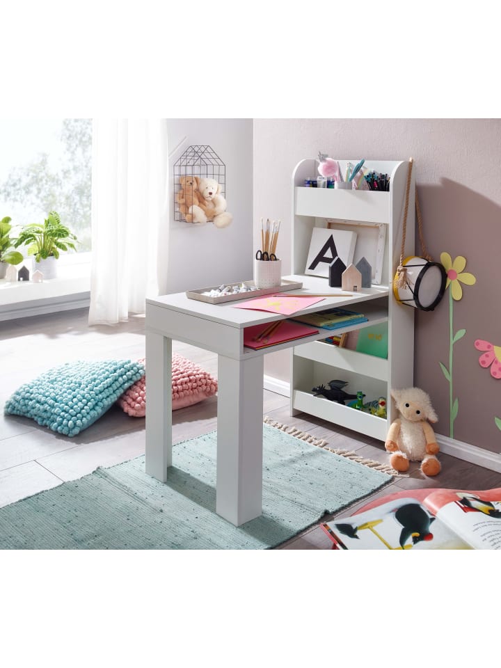 KADIMA DESIGN Kinderschreibtisch 90x50x110 cm Maltisch Kinderzimmer mit Regal, günstig kaufen onesize