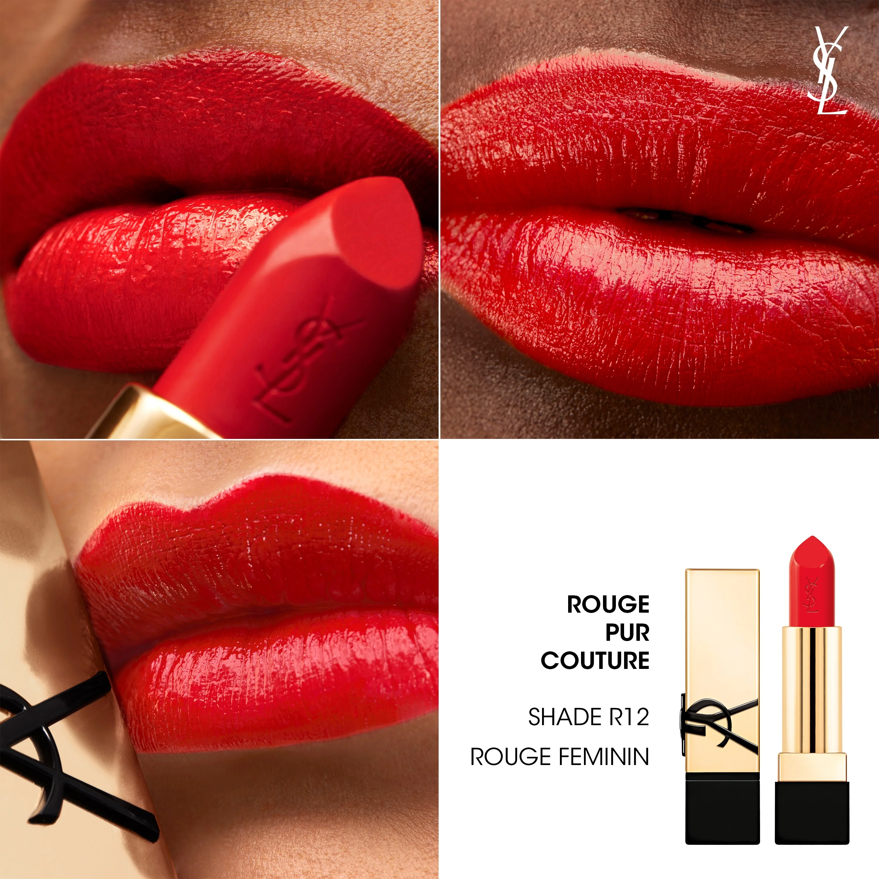 Rouge Pur Couture Lips - Lápiz labial satinado - Lápiz labial