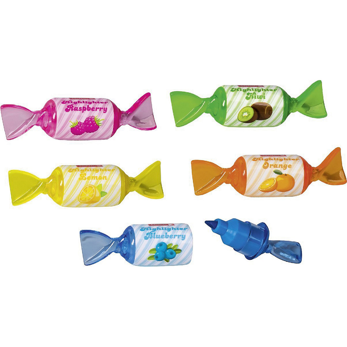 Mini-Textmarker Candy, sortiert