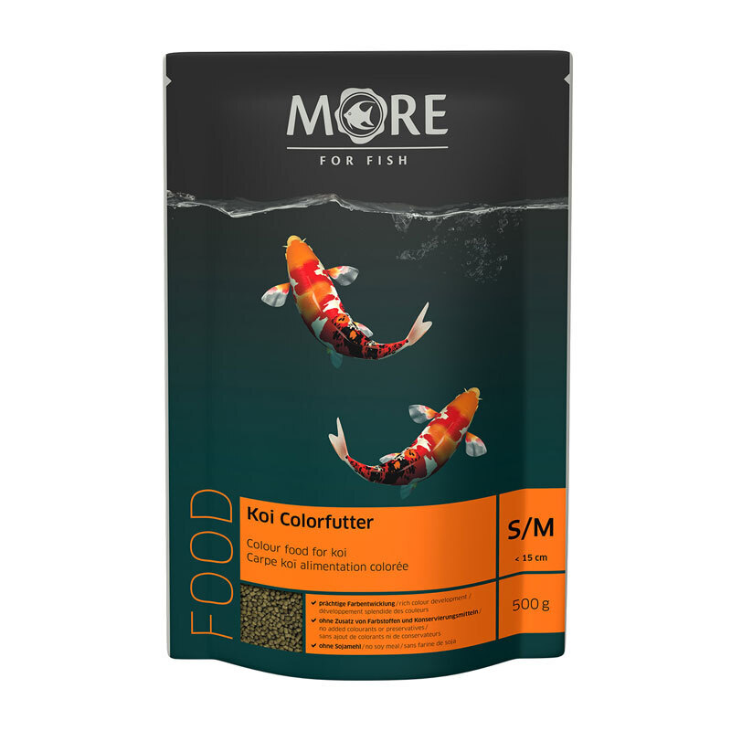 MORE Hauptfutter MORE FOR FISH Koi Farbfutter 2mm 500 g