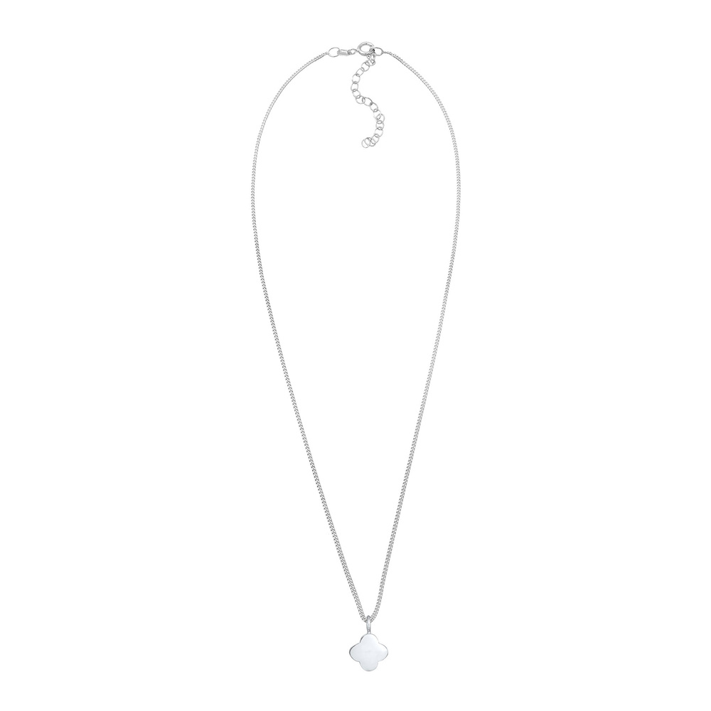Elli Elli Collier Pendentif trèfle dame symbole de chance classique en argent sterling Bijoux