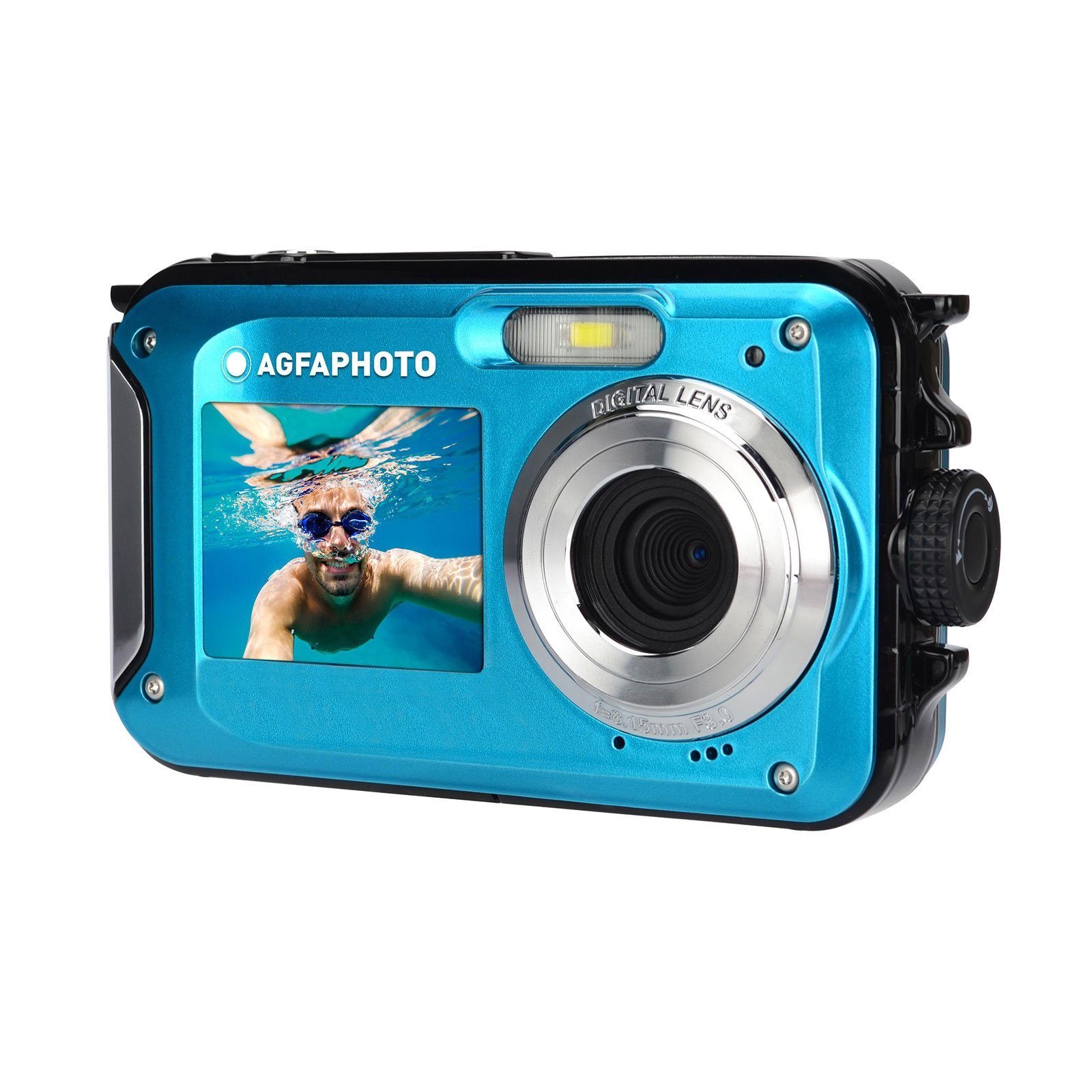 AGFA Realishot WP8000 Kompaktkamera (Eingebauter Lautsprecher, 3 Meter wasserdicht)
