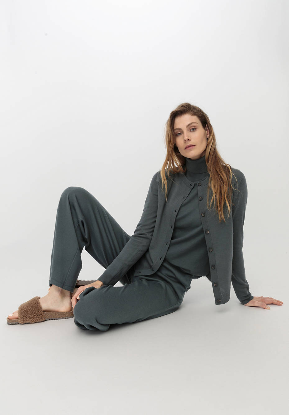 Strickjacke aus reiner Bio-Merinowolle