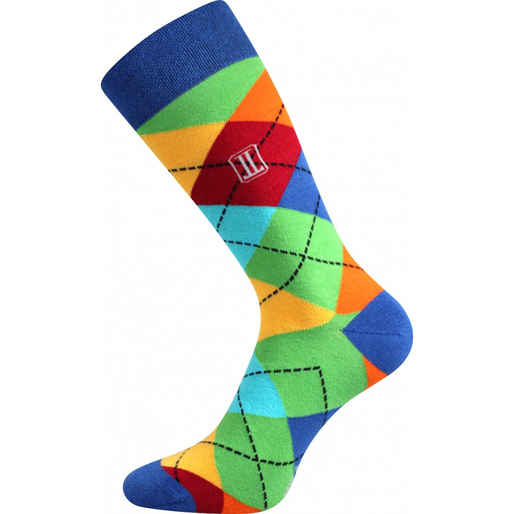 Lonka Dikarus Mix A karierte Socken, 3 Paare