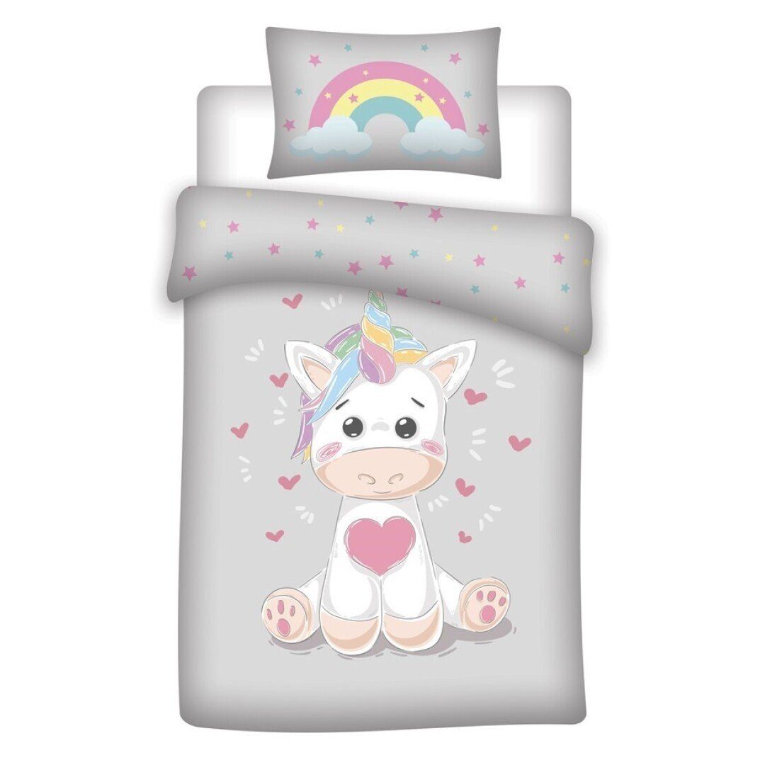 Babybettwäsche My Unicorn Einhorn Baby Mädchen Bettwäsche Set, , 2 teilig, Deckenbezug 100x135 Kissenbezug 40x60