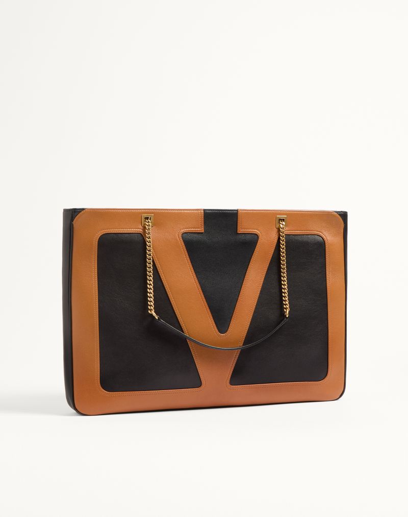 Valentino Garavani Viva Superstar Bolsa grande de couro napa