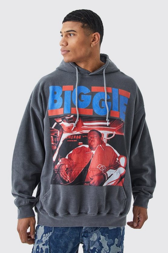 Oversize Hoodie mit lizenziertem Biggie-Print