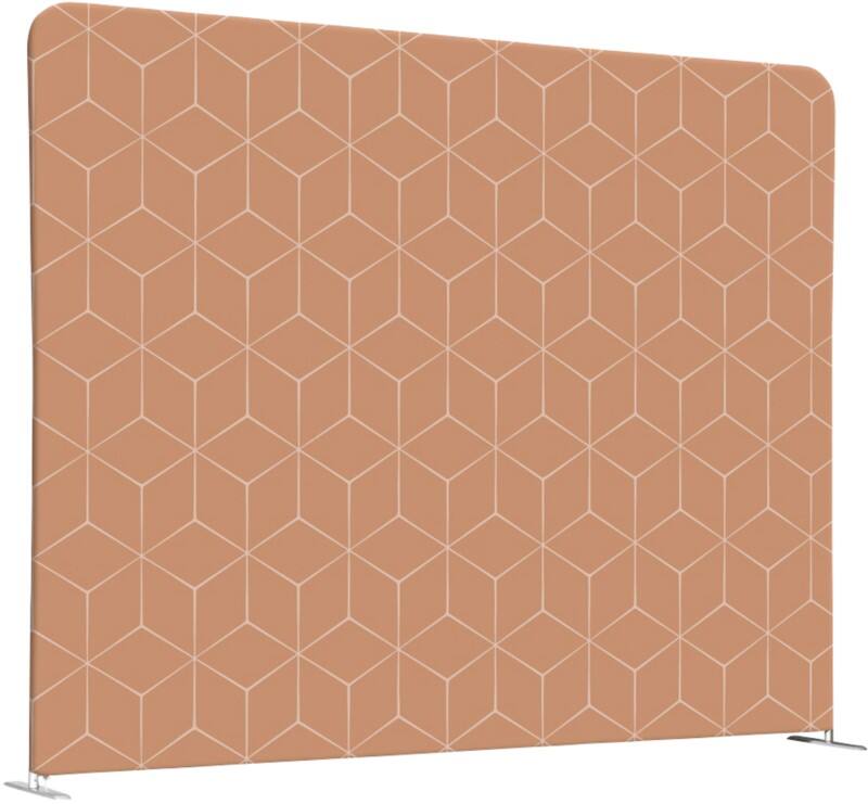 SHOWDOWN EU Raumteiler Aluminium Beige 1.500 x 1.500 x 450 mm