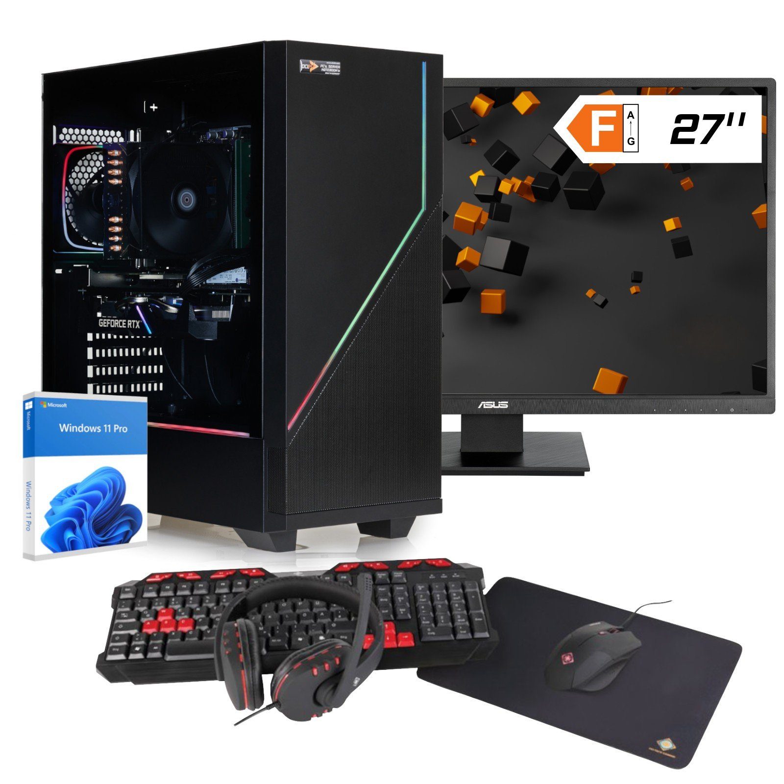 dcl24.de RGB Gaming-PC-Komplettsystem (27,00