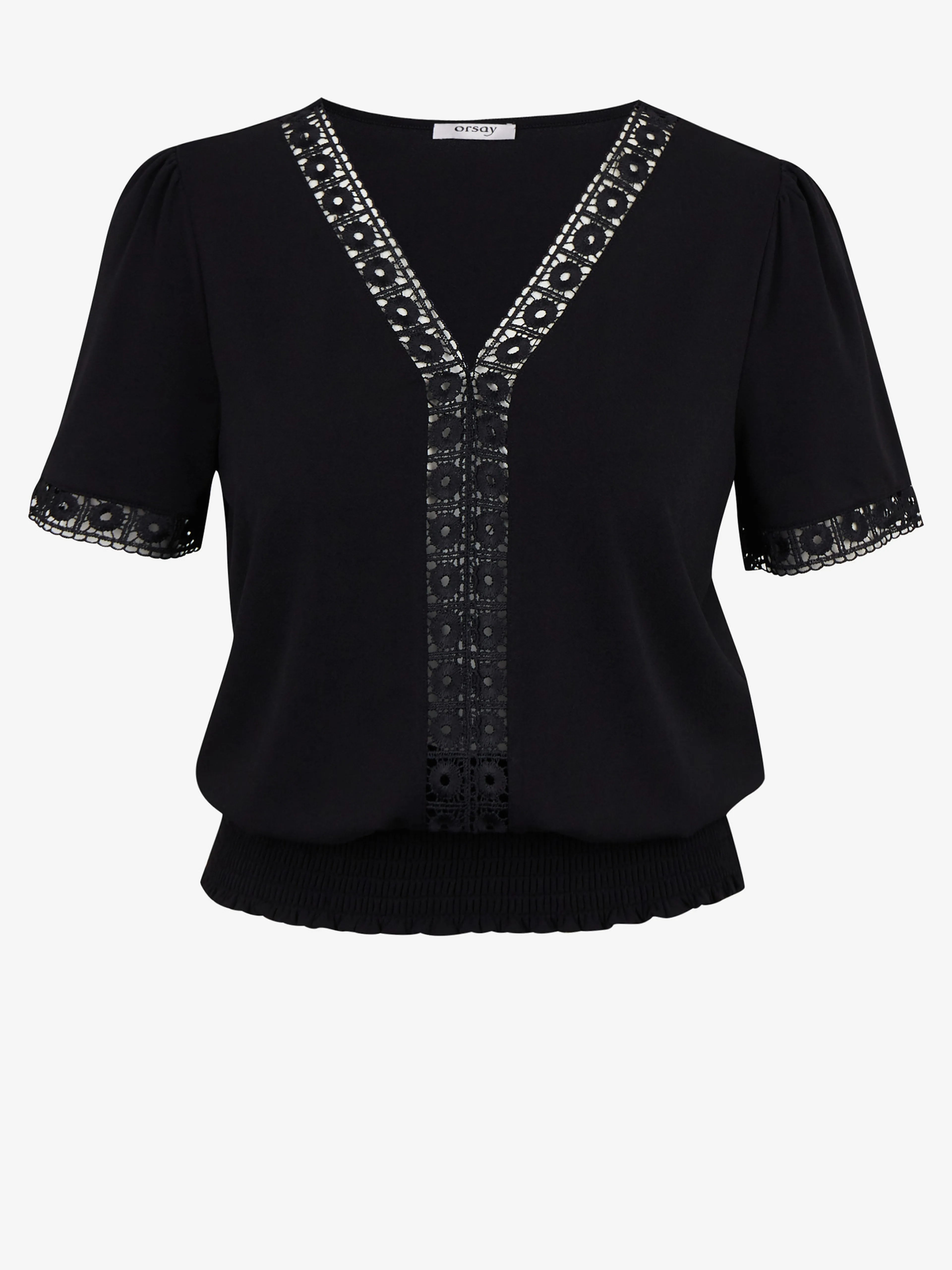 Dunkelrosa Damen-Shirt mit dekorativen Details ORSAY