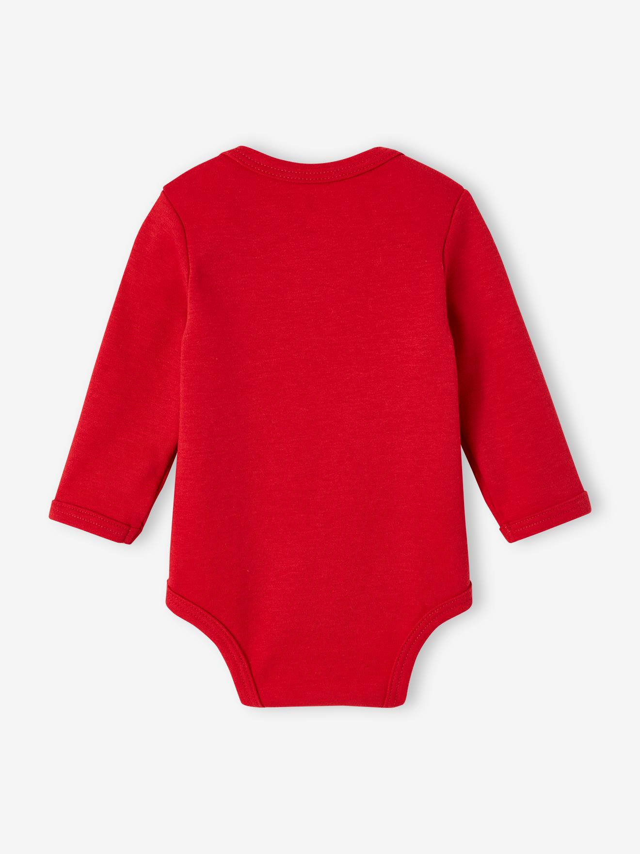 Vertbaudet 2er-Pack Baby Weihnachts-Bodys Oeko-Tex - rot