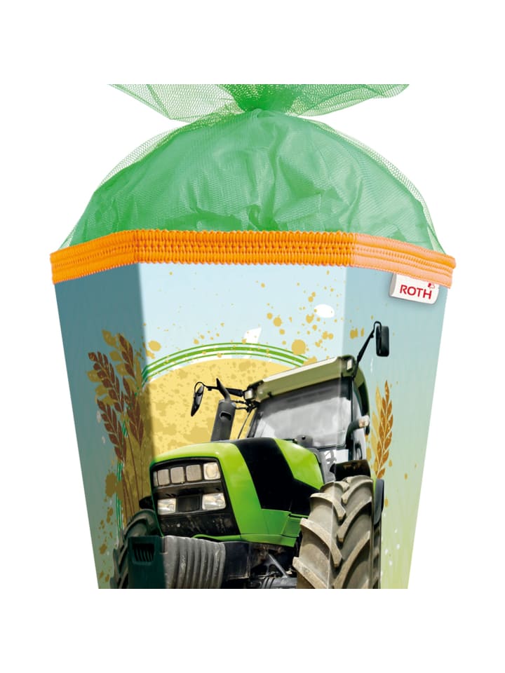 ROTH Schultüte groß Traktor 85 cm in Grün günstig kaufen onesize
