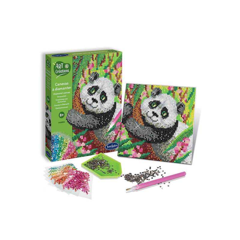 Art & creations Canevas à diamanter Panda