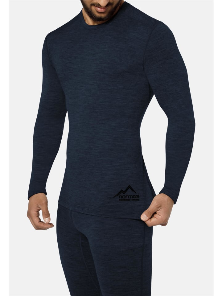 Normani Outdoor Sports Herren Merino Unterwäsche-Set Melbourne/Sydney in Navy günstig kaufen