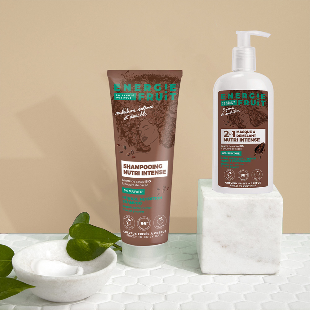 energie fruit MASQUE + DEMELANT |  NUTRITION INTENSE Masque capillaire sans silicone