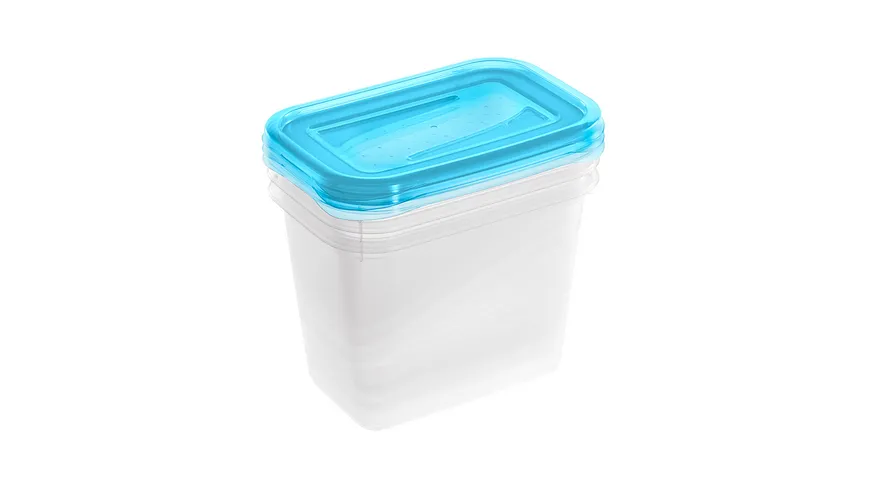 keeeper Frischhaltedosen Set Fredo Fresh 3-tlg. 1l fresh-blue transparent