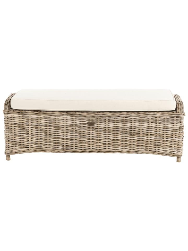 Beliani Gartenbank SUSUA in /Weiß - (W) 140 x (H) 49 x (L) 47 cm günstig kaufen onesize