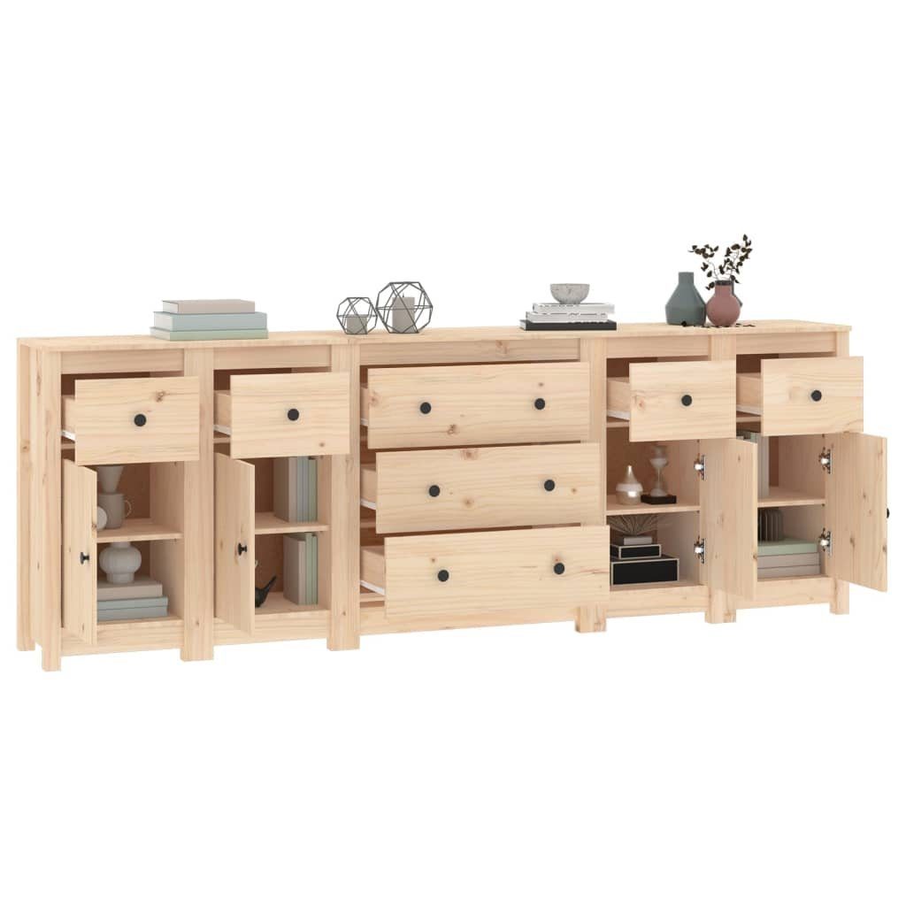 vidaXL Sideboard Sideboard 230x35x80 cm Massivholz Kiefer (1 St)
