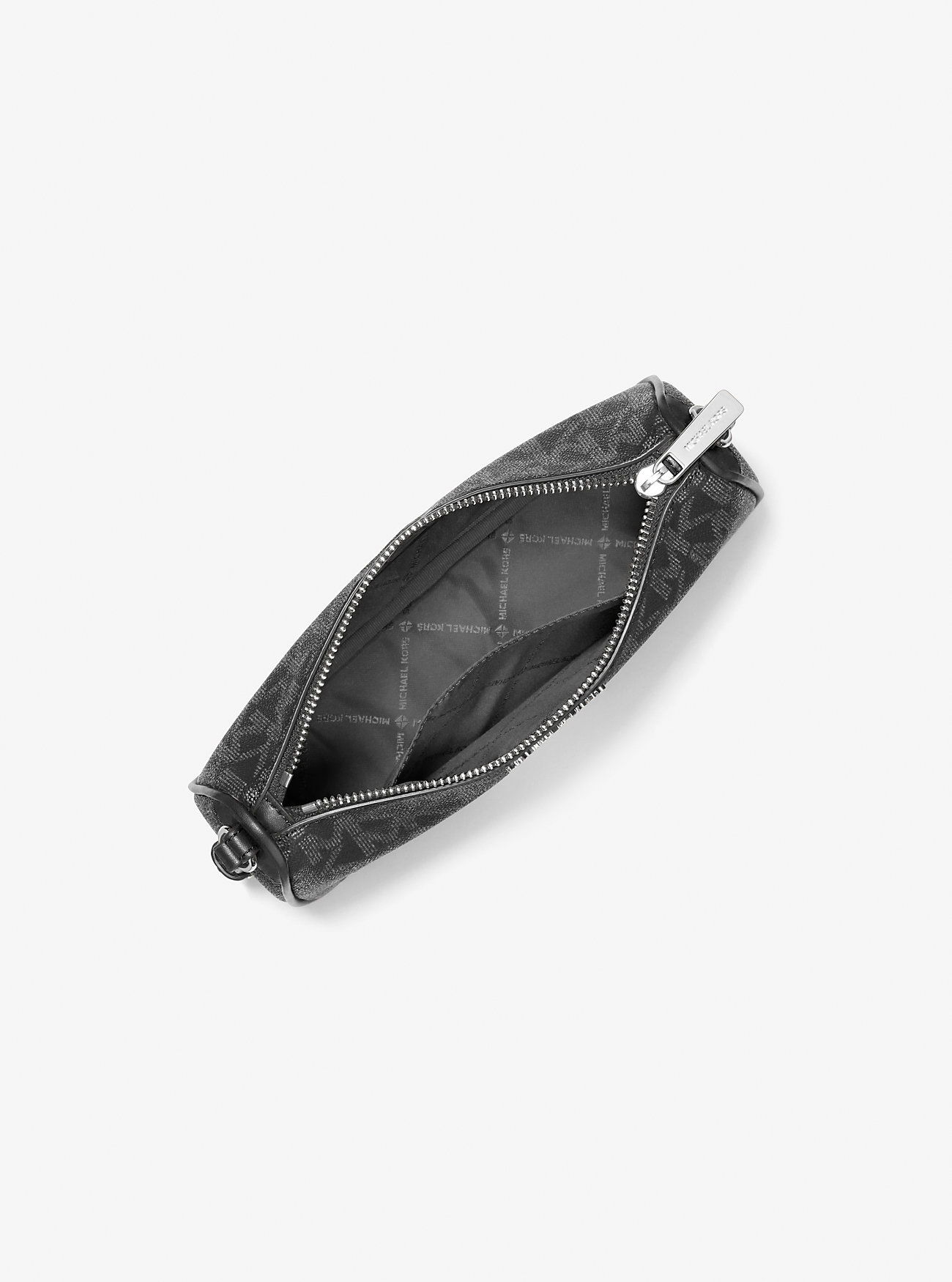 Jet Set Medium Signature Logo-veske – SVART