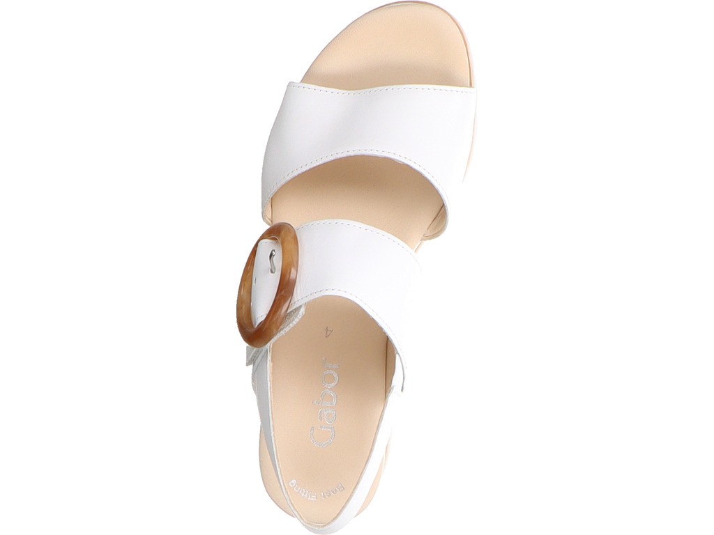 GABOR Klassische Sandalen weiss Fashion 24