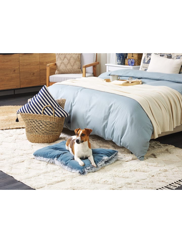 Beliani Tierbett ERGANI in Blau - (W) 60 x (H) 10 x (L) 45 cm günstig kaufen onesize