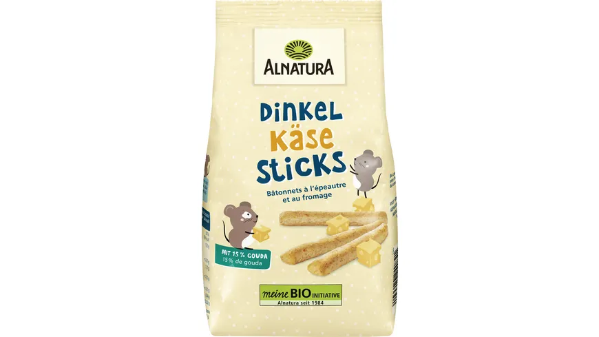 Alnatura Bio Dinkel Käse Sticks 80G (Ab 3 Jahre) 80 g