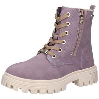 Tom Tailor Schnürstiefelette in lila