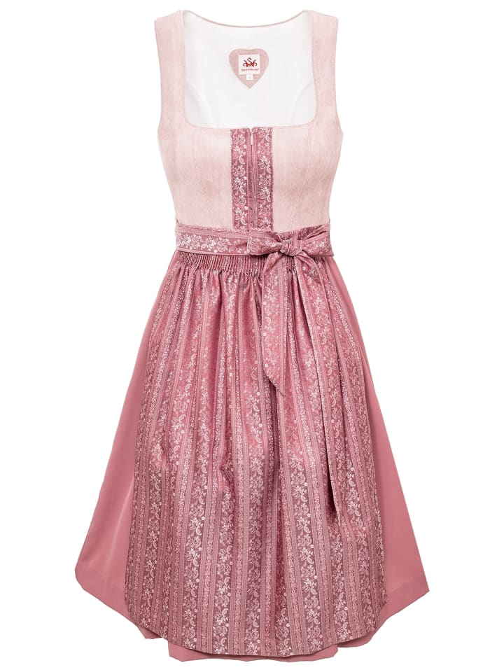 Spieth & Wensky Dirndl ASMARA in hellrosa günstig kaufen 48