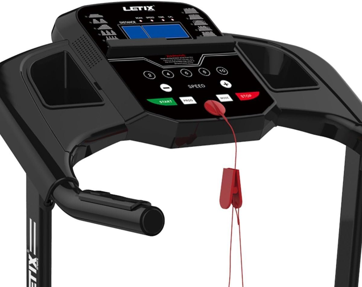 Letix Sports Laufband (Laufband für zuhause,(66dB), Geschwindigkeit bis 10 km/h, 500 Watt), Laufband für zuhause,(3-stufig)für effektiveres Training Fitnessgerät