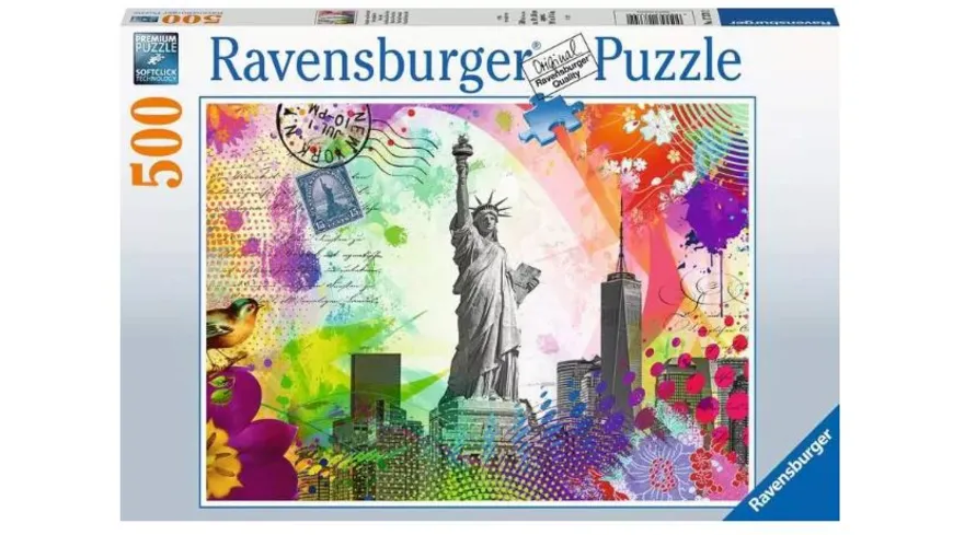 Ravensburger Puzzle - Postkarte aus New York, 500 Teile
