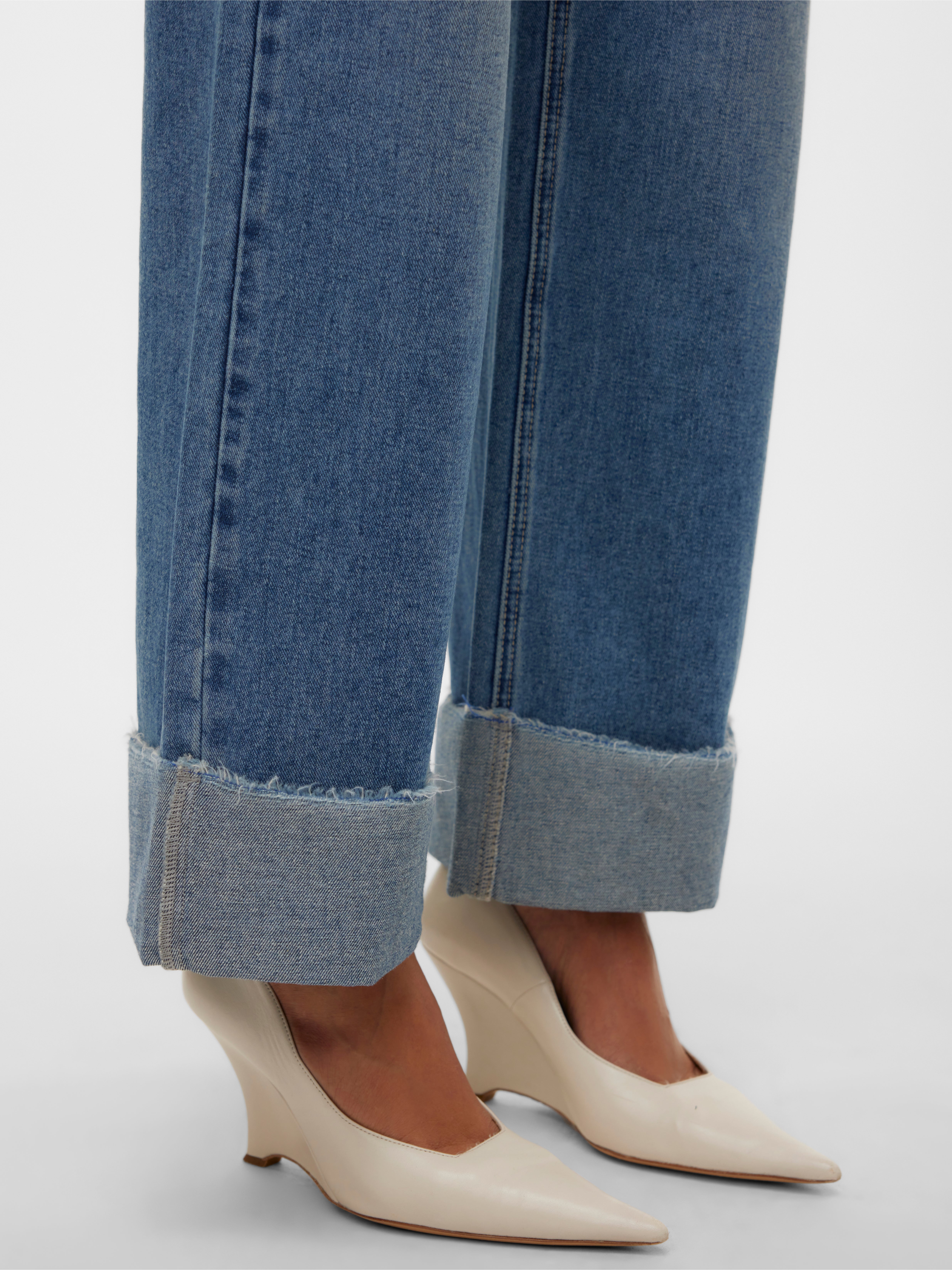VMKATHY Hohe Taille Weit geschnitten Jeans