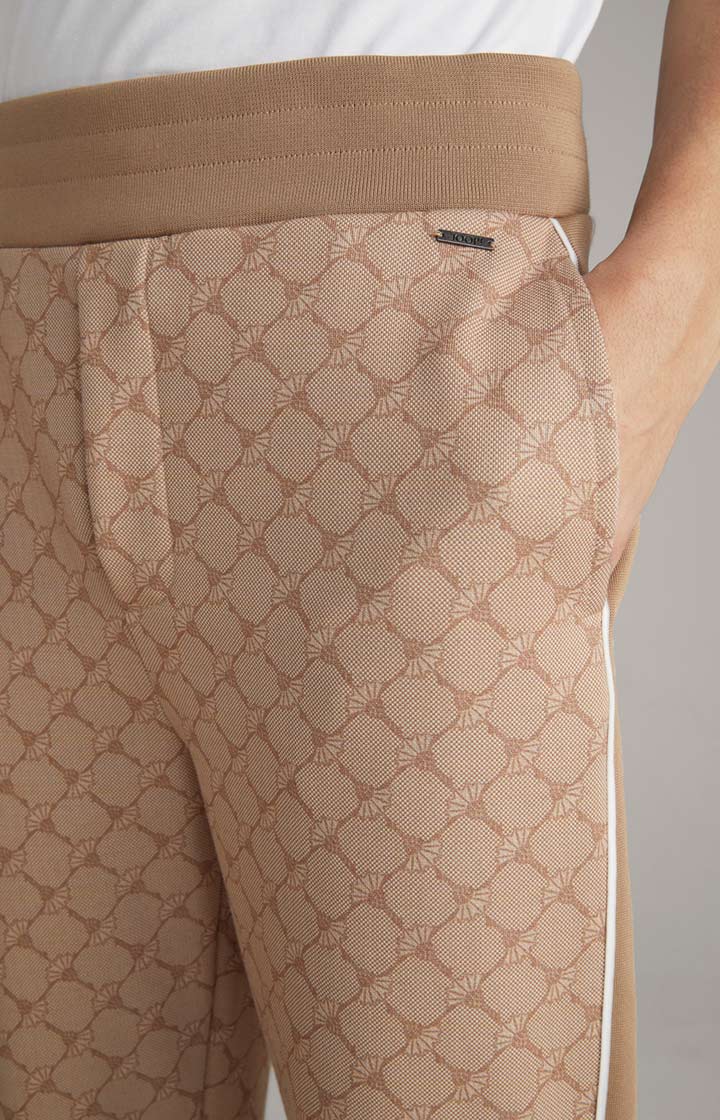 Cornflower-Joggpants Taylan in Beige gemustert