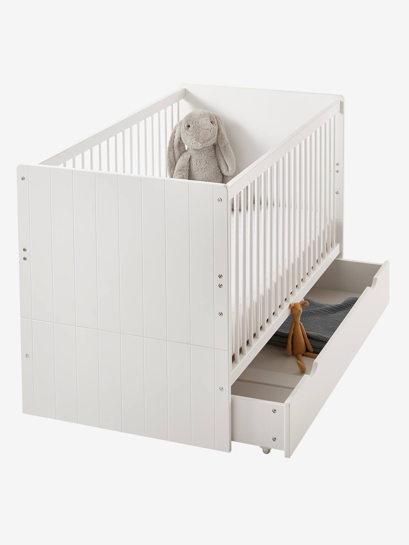 Vertbaudet 3-in-1-Kombibett HOLIDAYS vom Babybett zum Kinderbett - weiß