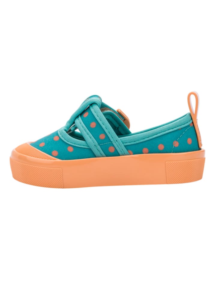 Melissa Spangenballerinas in Petrol/ Orange günstig kaufen