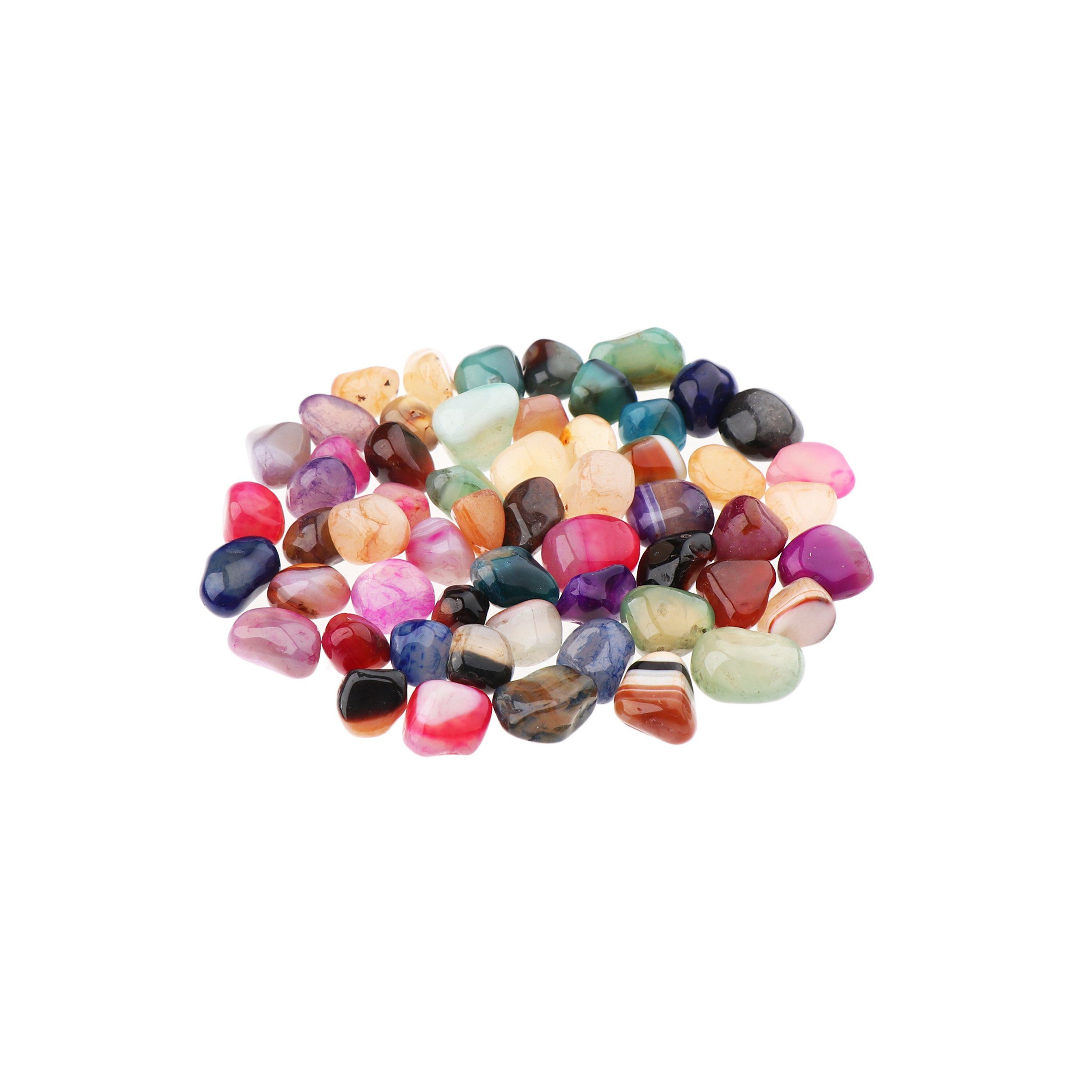 NKlaus Mineralstein 100g Trommelsteine Achat 15 - 20 mm Heilsteine Edelsteine Schmuckstein