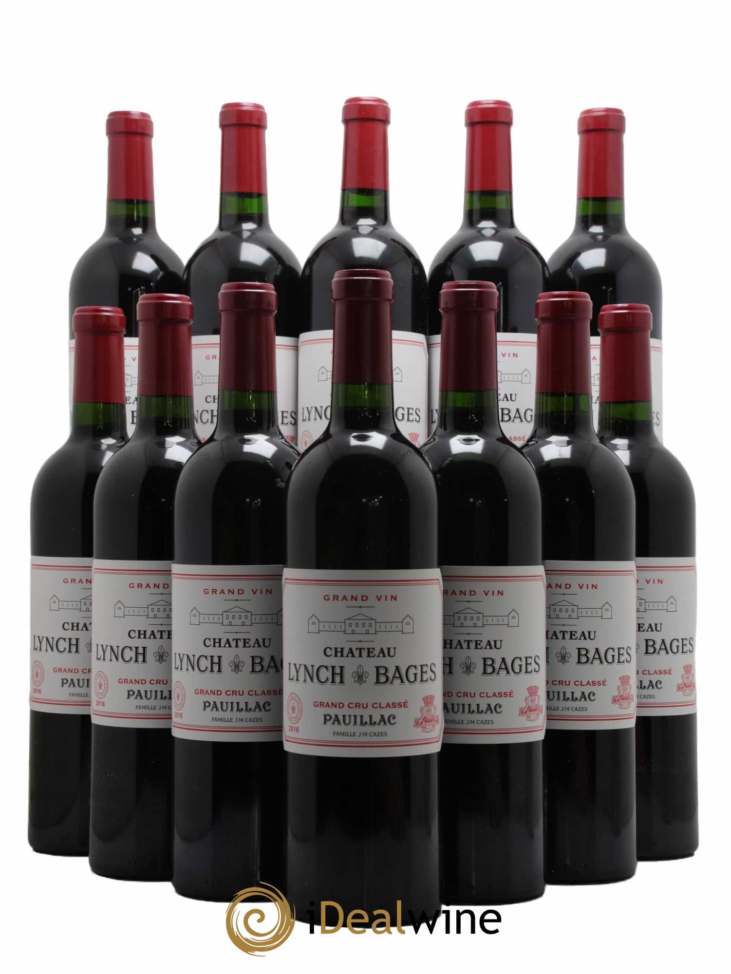 Château Lynch Bages 5ème Grand Cru Classé  2016 - Lot de 12 Bouteilles
