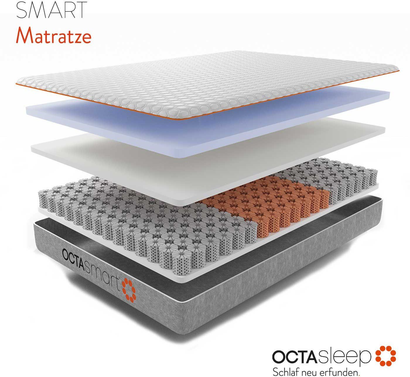 Komfortschaummatratze Octasleep Smart Matress, OCTAsleep, 18 cm hoch, Innovative Schaumfedern mit neuartigem Komforterlebnis