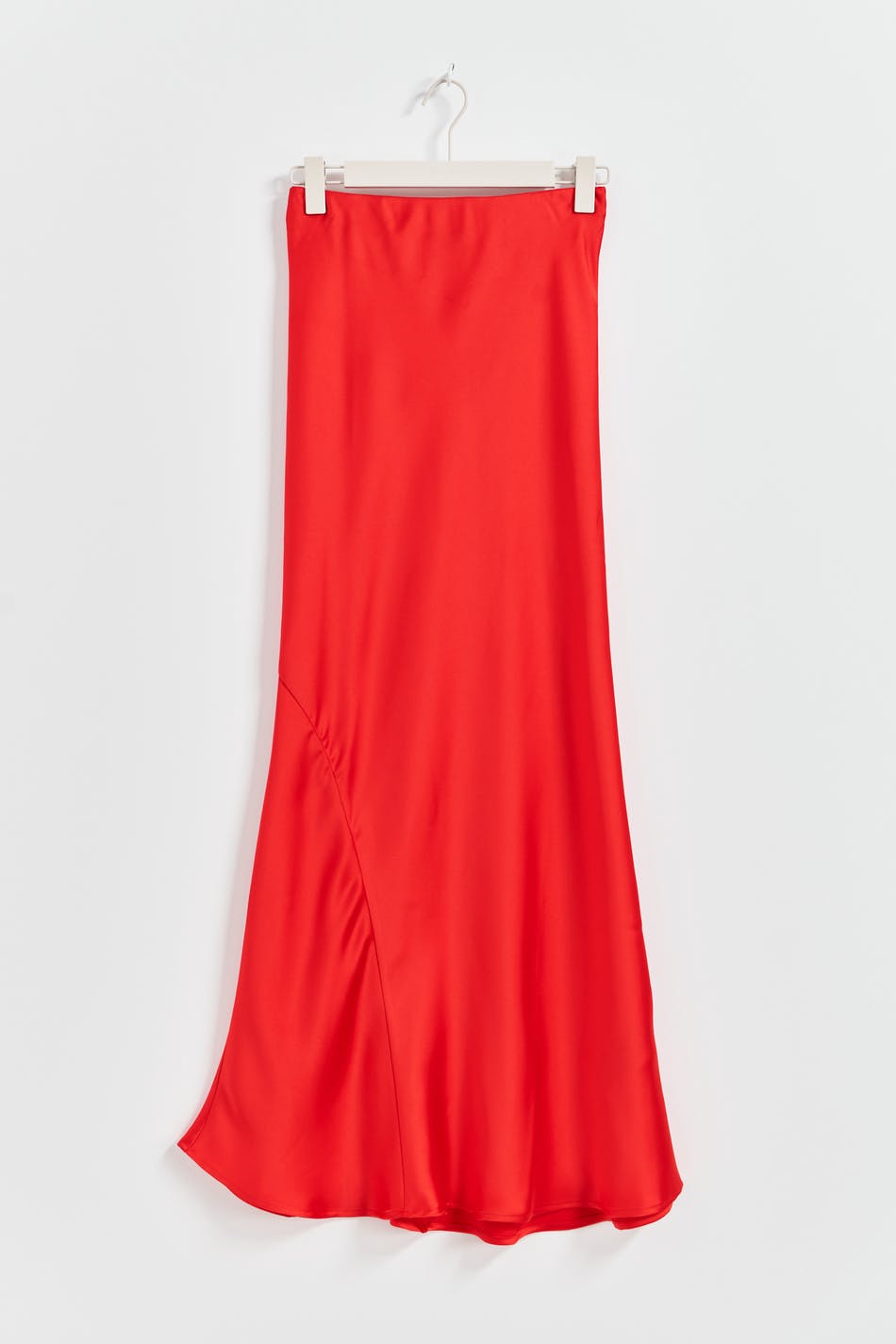 Satin maxi skirt